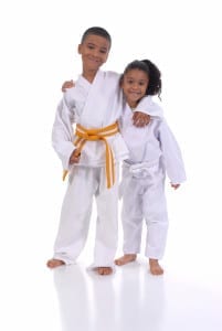 Brother-&-sister-in-karate-uniforms
